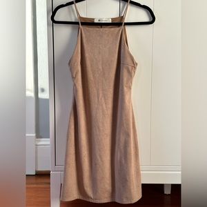 Suede Mini Dress